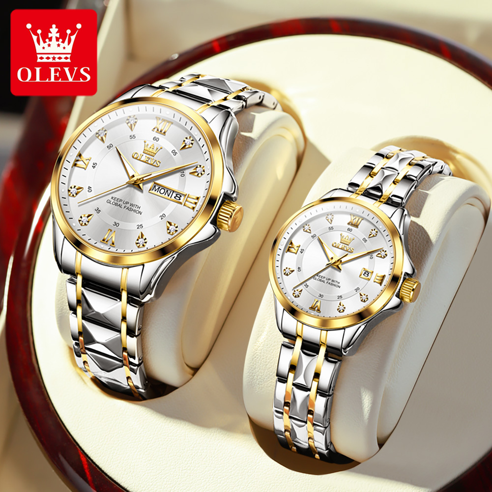 Luxury Watch Exchange - OLEVS 2906 ساعة الزوجين الأصلية مقياس