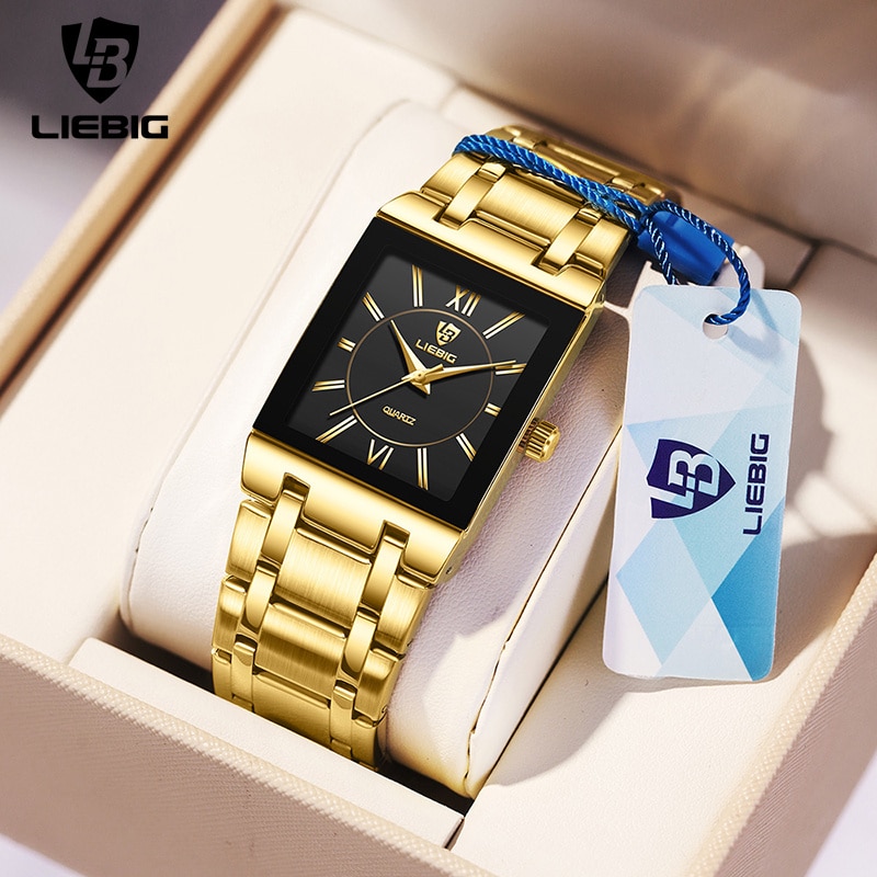 Luxury Watch Exchange - LiEBIG ساعات المعصم الكوارتز الذهبية الفاخرة