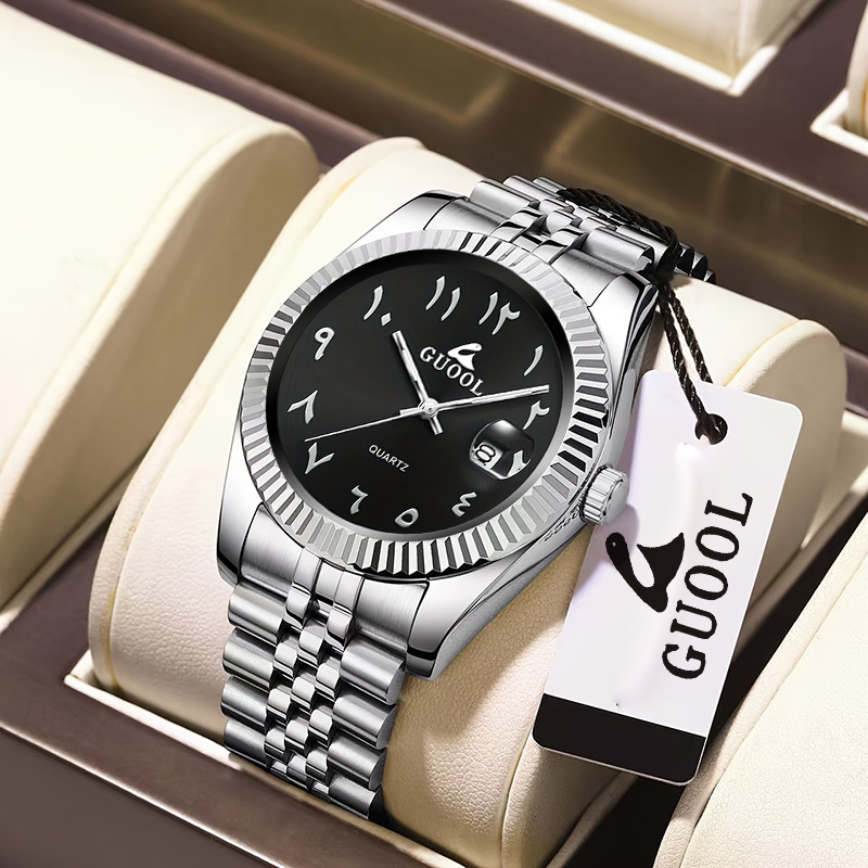 Luxury Watch With Arabic Numerals - ساعة رجالية جديدة رائجة البيع من