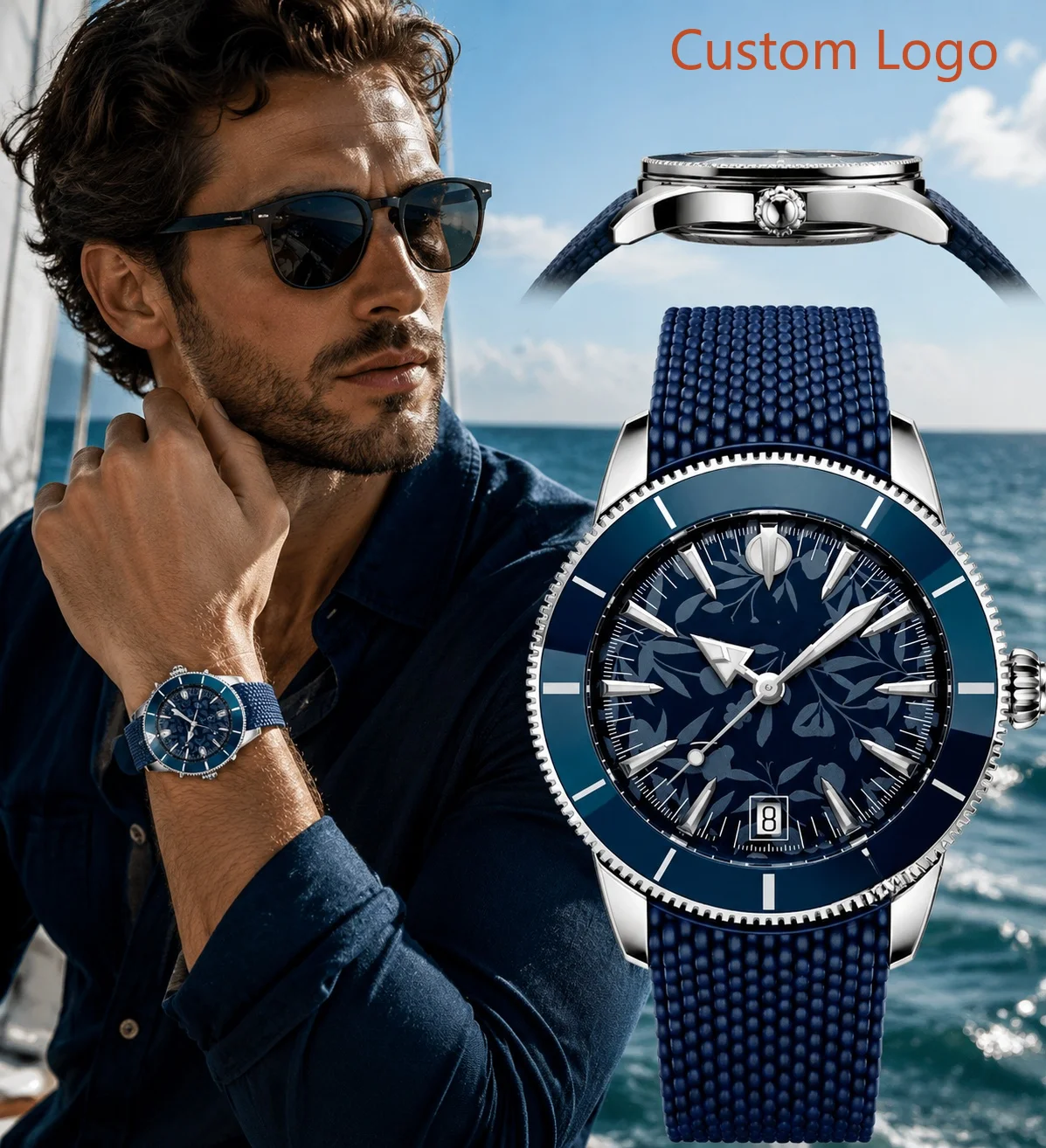 Luxury Watch Straps - ساعة غوص أوتوماتيكية للرجال 46 مم