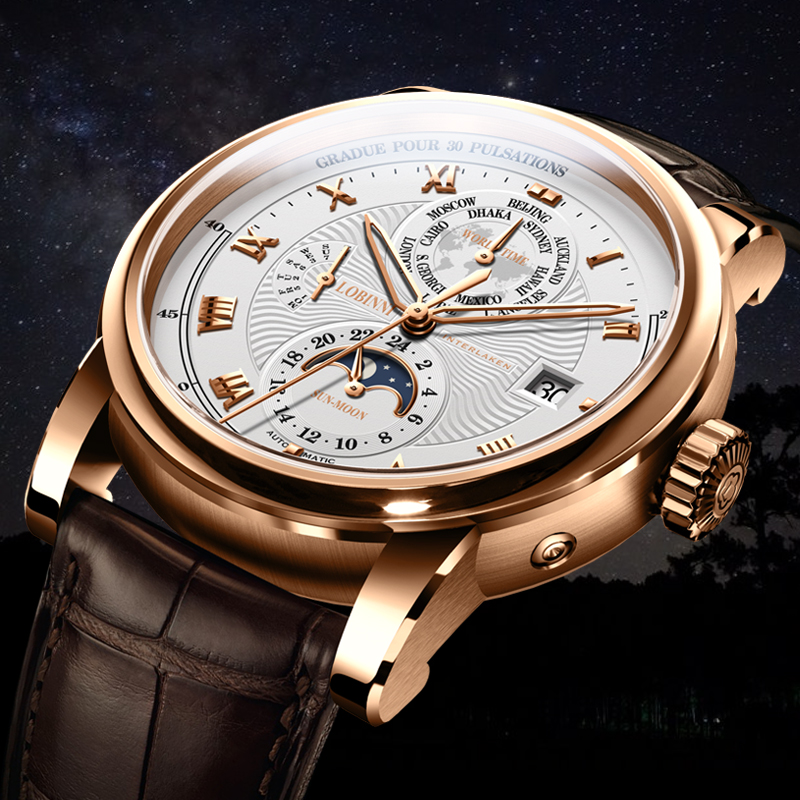 Luxury Watch Brands In World - LOBINNI الرجال ساعة فاخرة العلامة التجارية