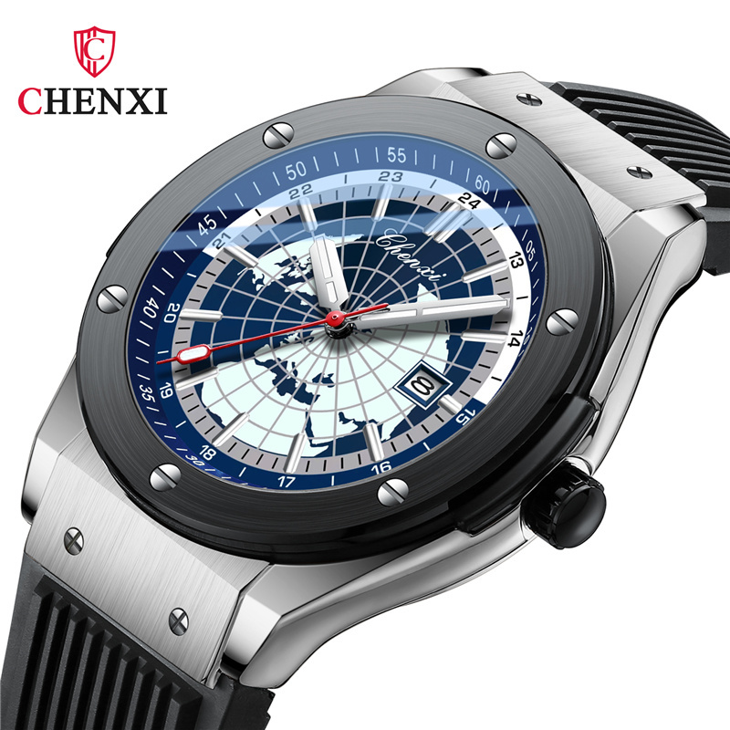 Luxury Watch Brands In World - ساعة يد كوارتز رجالية CHENXI 82442،