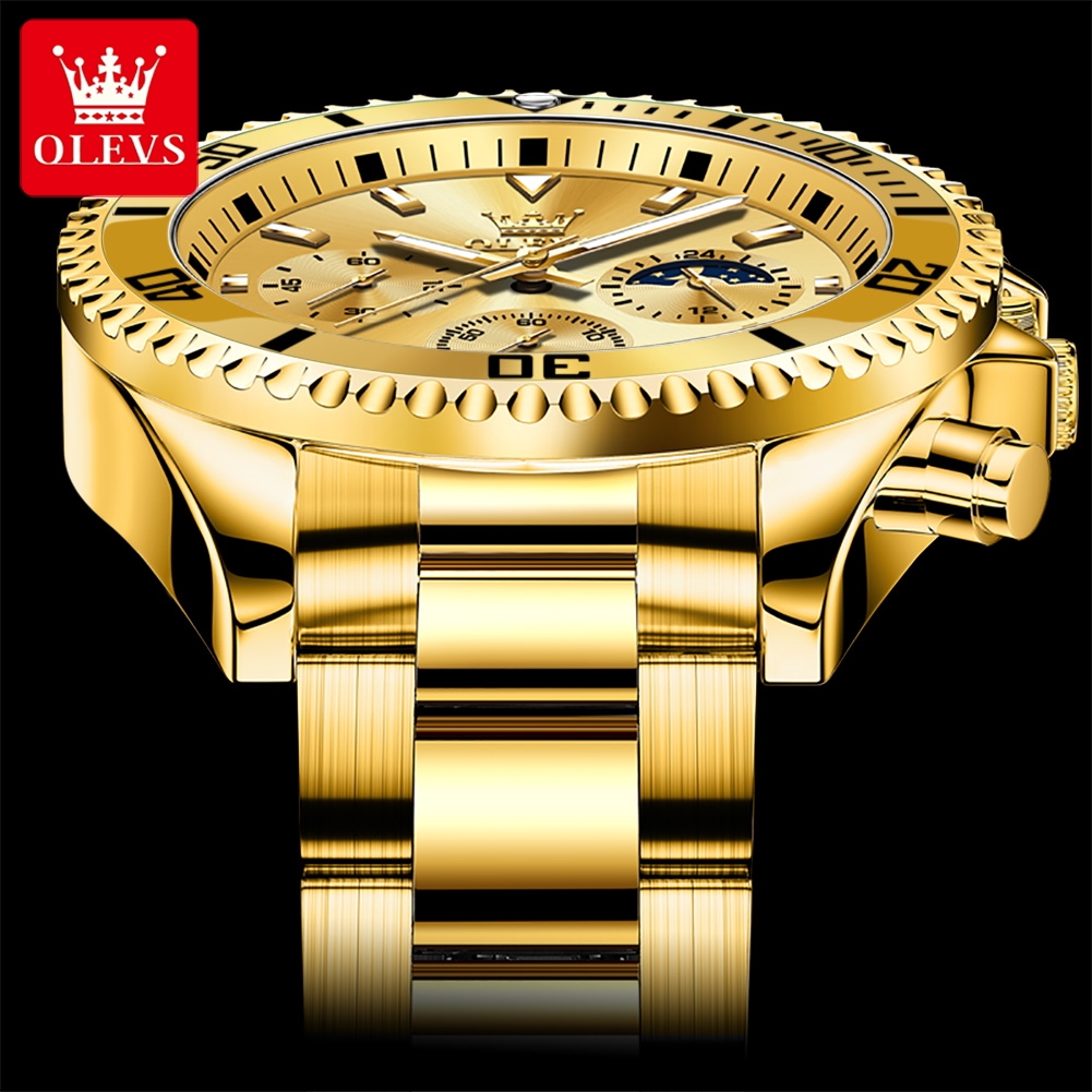 ساعة OLEVS 2870 للرجال، ساعة ف - مراجعة Luxury Watch Hd وسعره