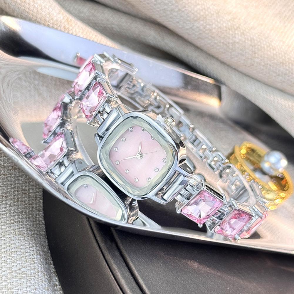ساعة يد نسائية بسوار لامع وقرص - مراجعة Luxury Watch Straps وسعره