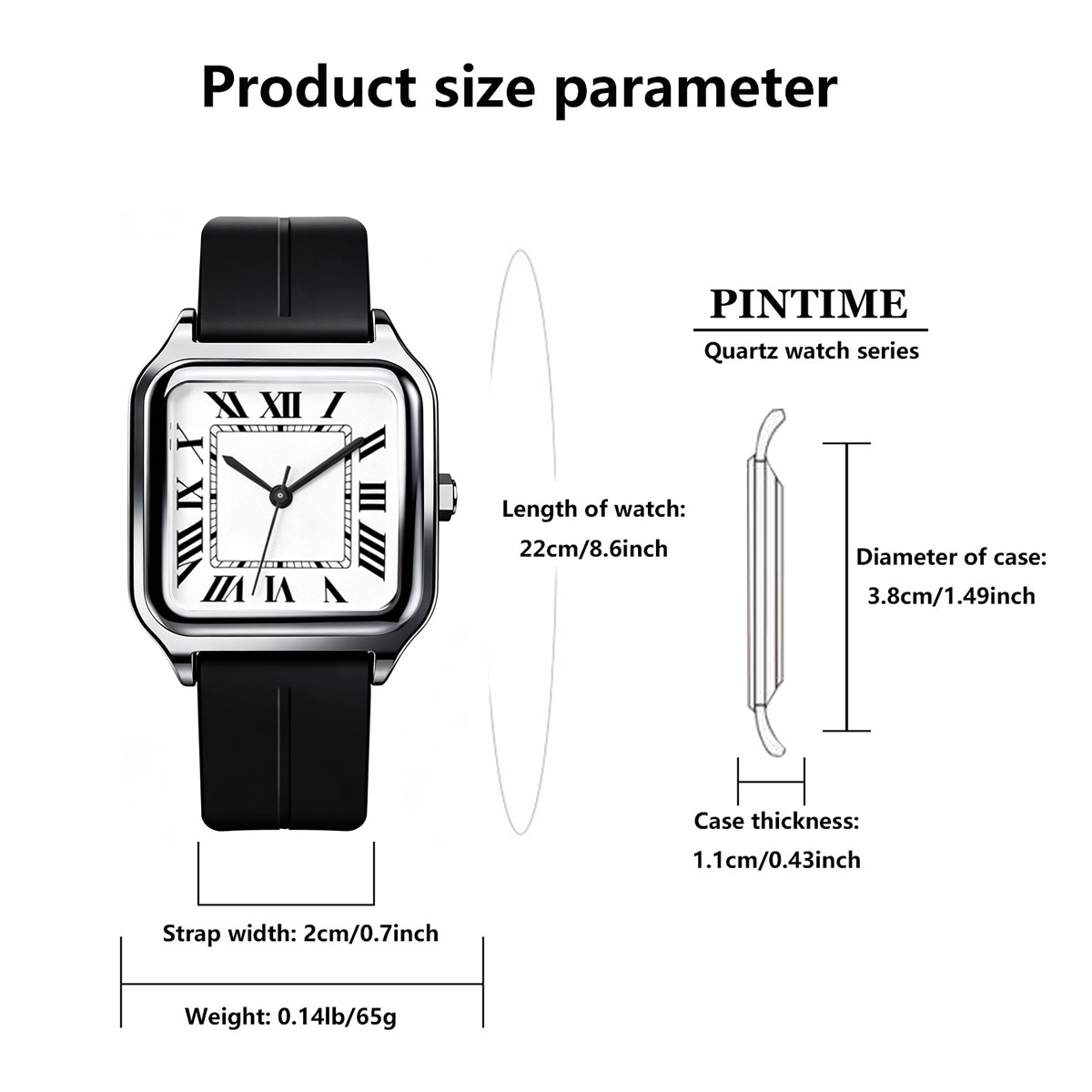 ساعة رجالية فاخرة مربعة الشكل، - مراجعة Luxury Watch With Arabic Numerals وسعره