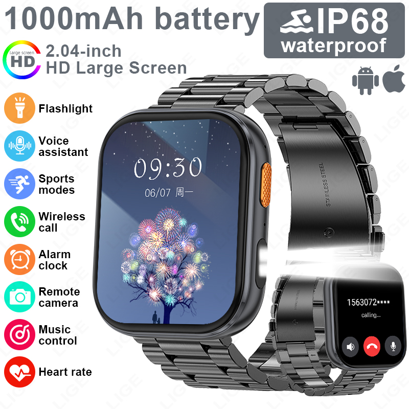 LIGE جديد العسكرية في الهواء ا - مراجعة Luxury Watch Hd وسعره