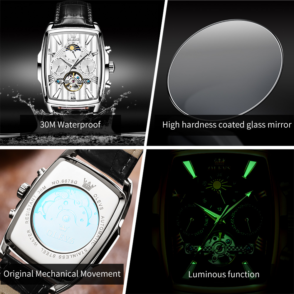OLEVS 6675 ساعة عالية للرجال H - مراجعة Luxury Watch Hd وسعره