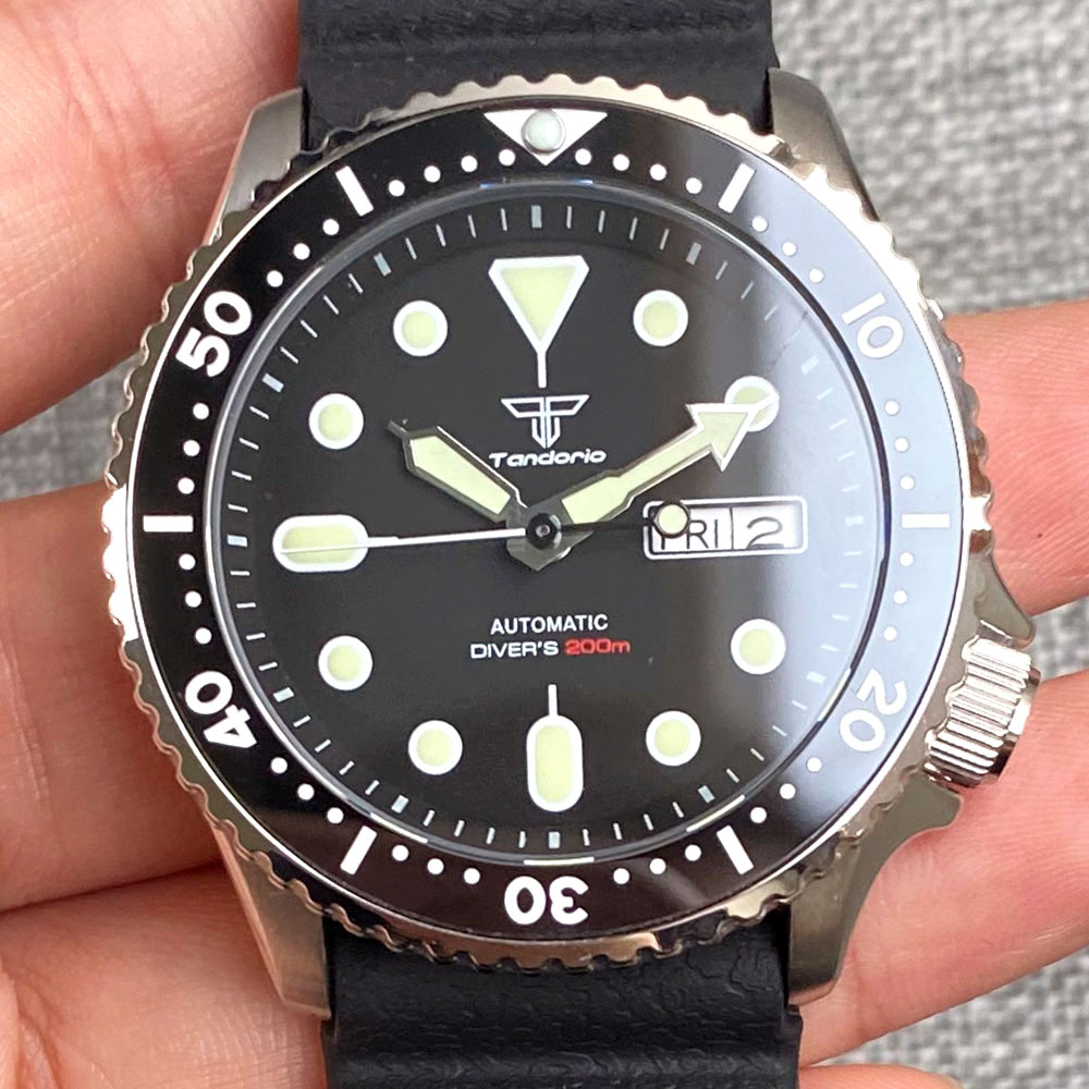 تندوريو 41 مم NH36 ساعة غوص أو - مراجعة Titanium Sport Watch وسعره