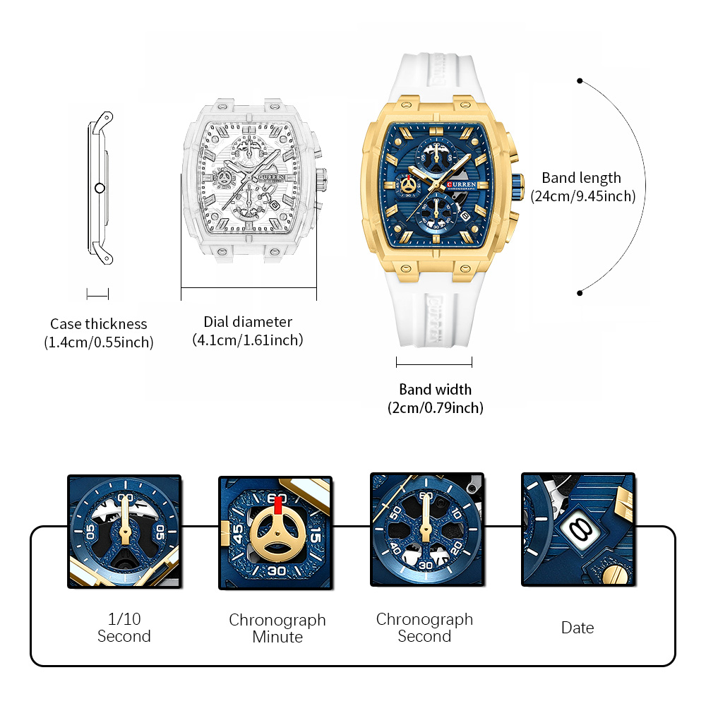 ساعة CURREN الفاخرة للرجال، سا - مراجعة Luxury Watch Exchange وسعره