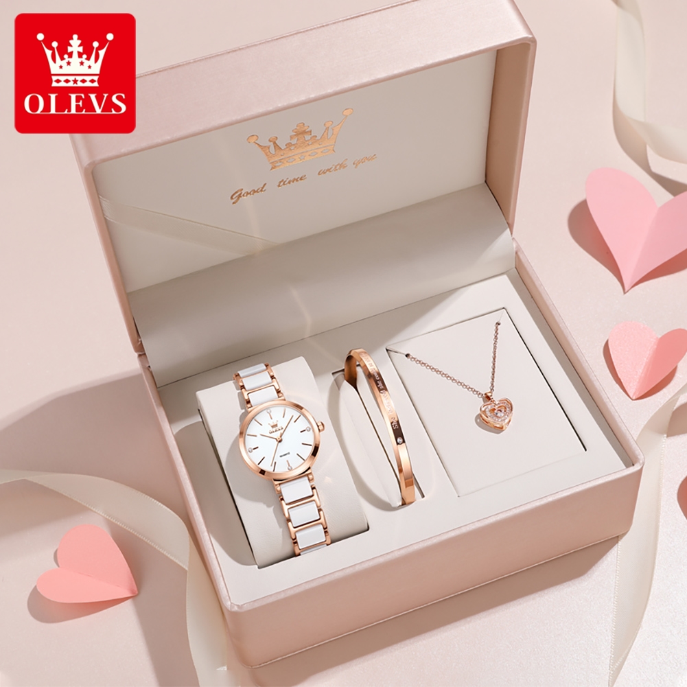 OLEVS ساعة نسائية 5877 ساعة كو - مراجعة Luxury Watch Cheap وسعره