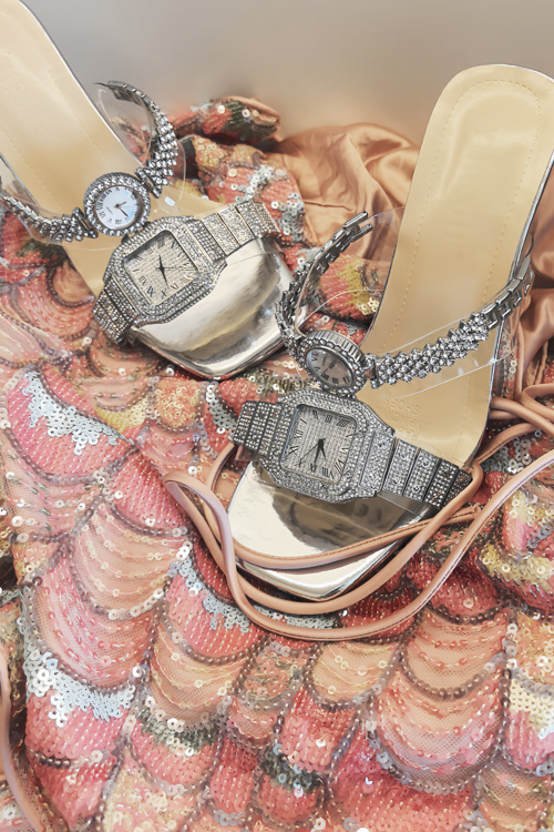 تصميم أصلي ساعة كريستال بكعب ع - مراجعة Luxury Watch Straps وسعره