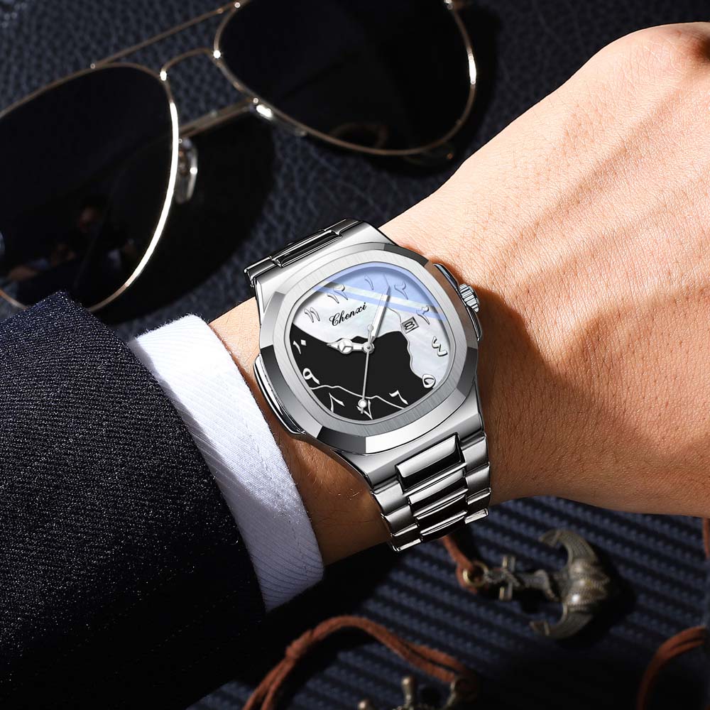 CHENXI جديد ساعة رجالي أرقام ع - مراجعة Luxury Watch With Arabic Numerals وسعره