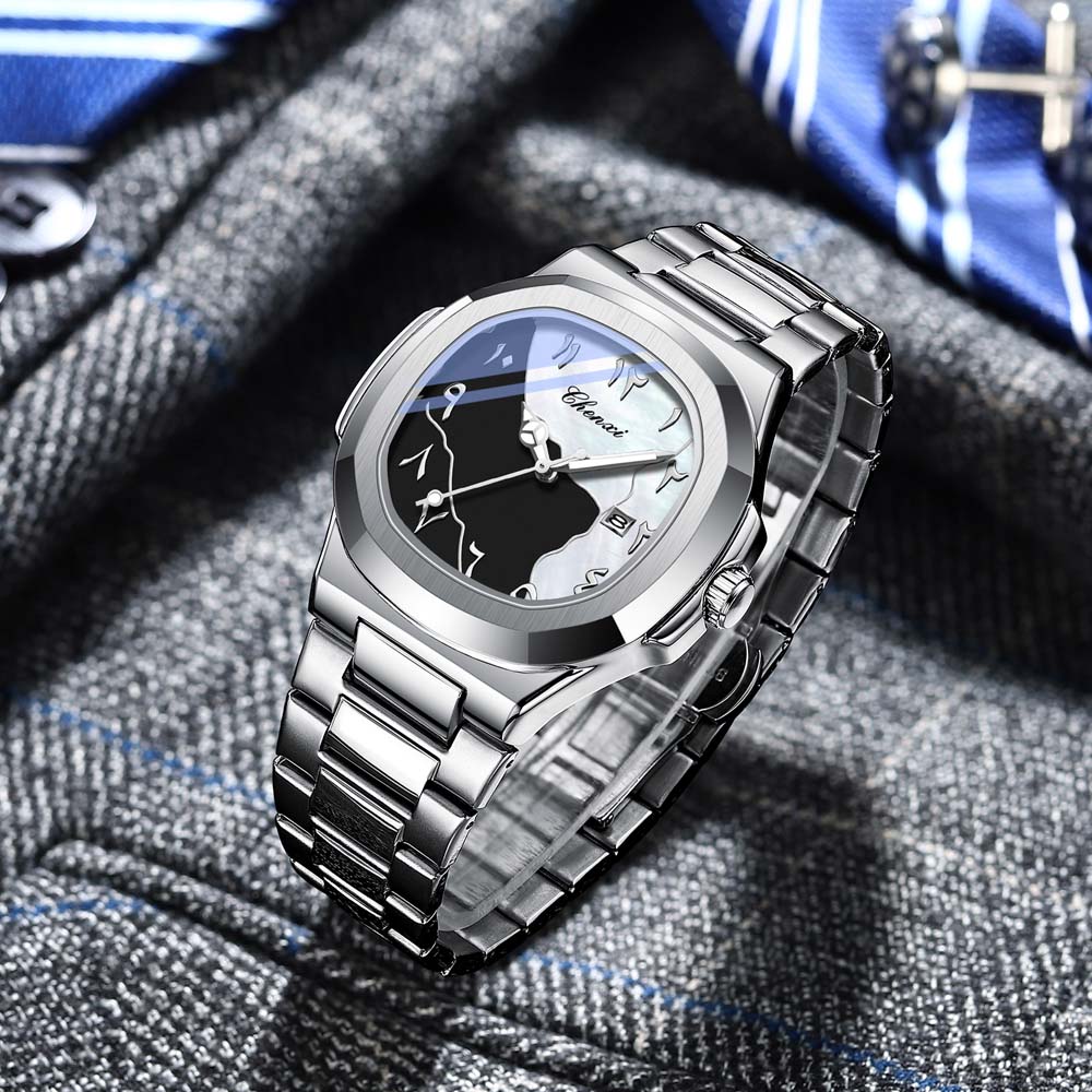 CHENXI جديد ساعة رجالي أرقام ع - مراجعة Luxury Watch With Arabic Numerals وسعره