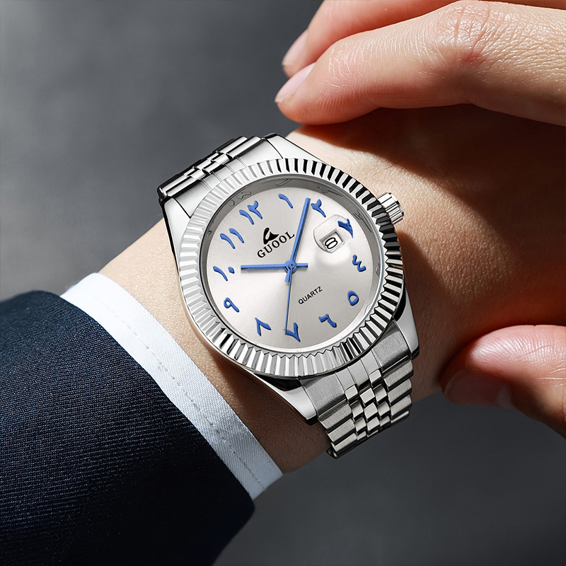 ساعة رجالية جديدة رائجة البيع  - مراجعة Luxury Watch With Arabic Numerals وسعره
