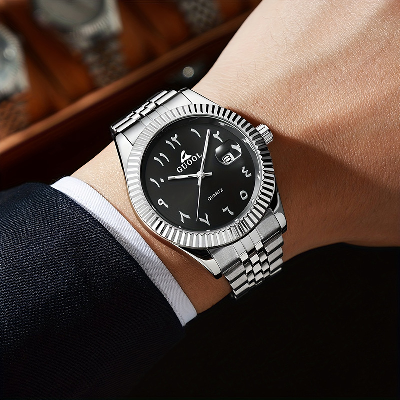 ساعة رجالية جديدة رائجة البيع  - مراجعة Luxury Watch With Arabic Numerals وسعره