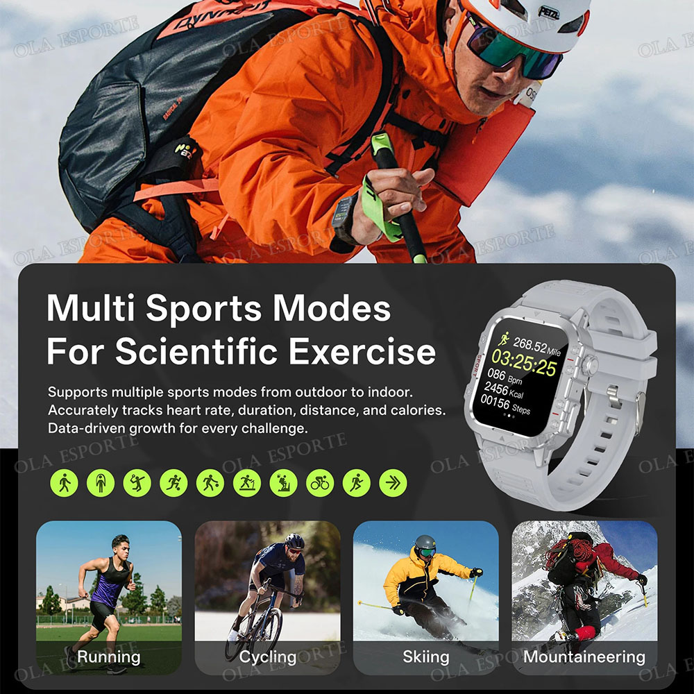 ساعة ذكية عسكرية للرجال للاستخ - مراجعة Titanium Sport Watch وسعره