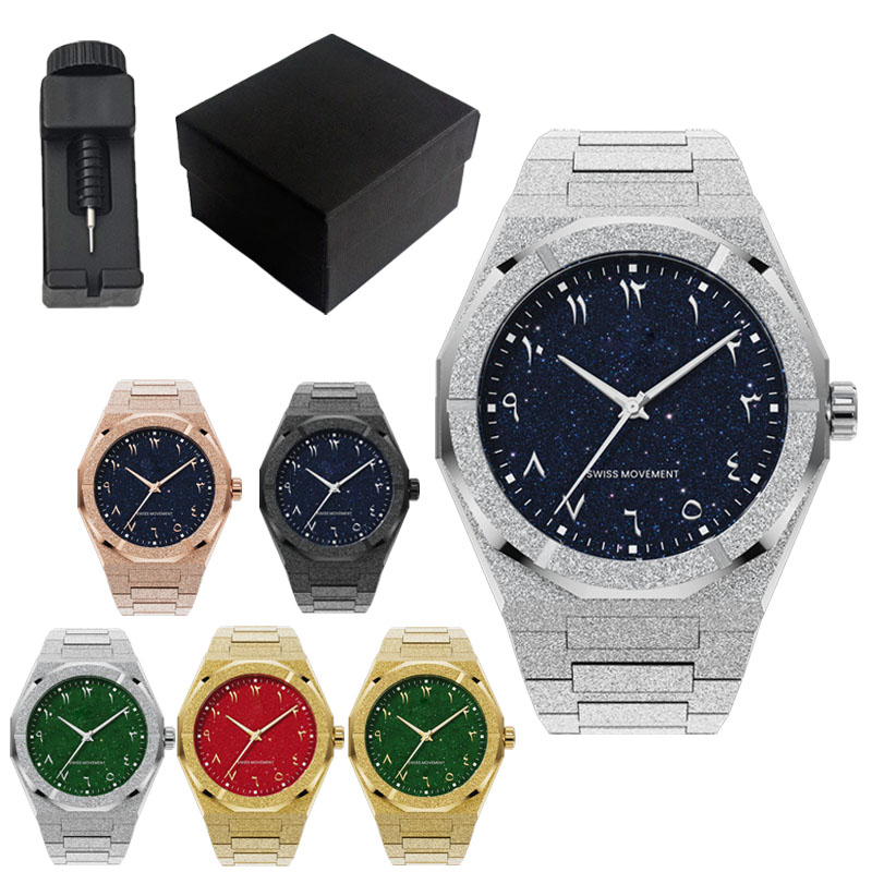 ساعة 5 ATM مقاومة للماء مصنوعة - مراجعة Luxury Watch With Arabic Numerals وسعره