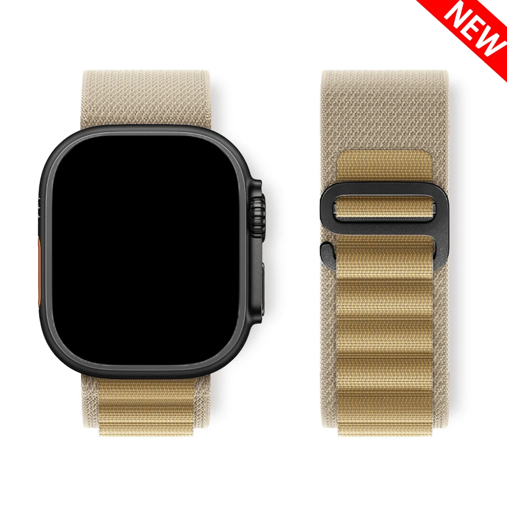 Alpine Loop for apple watch ba - مراجعة Titanium Sport Watch وسعره