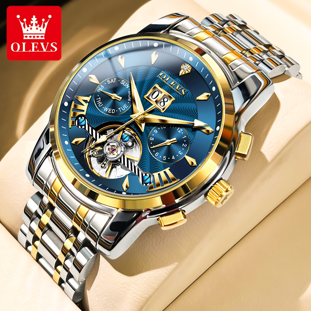 ساعات رجالية OLEVS فاخرة عصرية - مراجعة Luxury Watch Straps وسعره