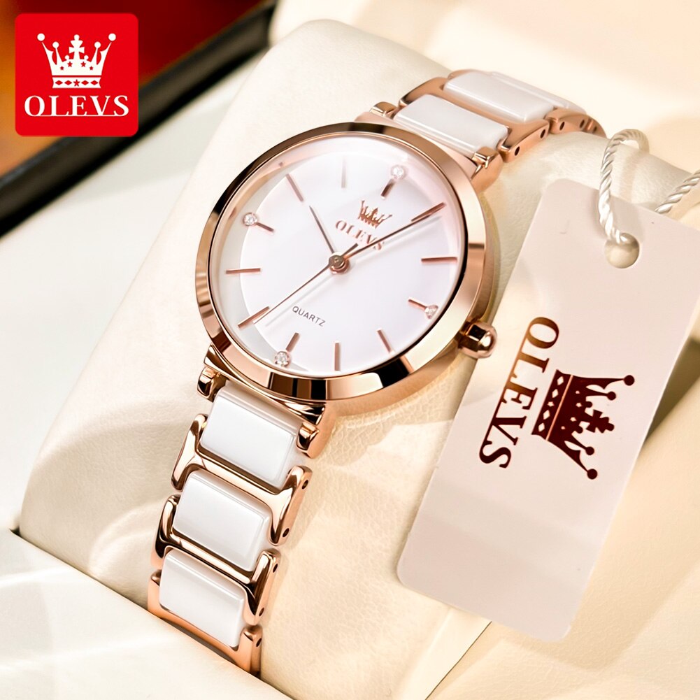 ساعات نسائية أنيقة OLEVS ساعة  - مراجعة Luxury Watch Cheap وسعره